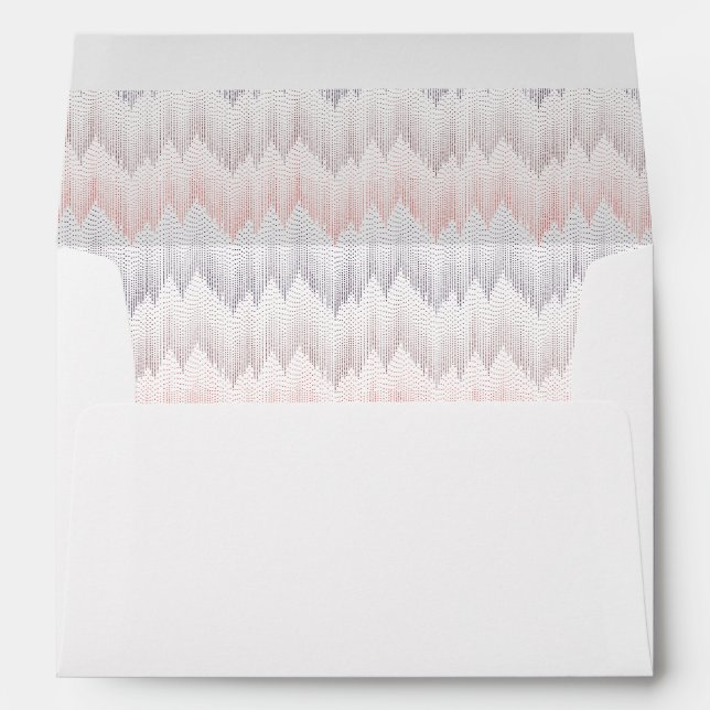 Polka Dotted Mountain Peak Pattern Envelope (Back (Bottom))