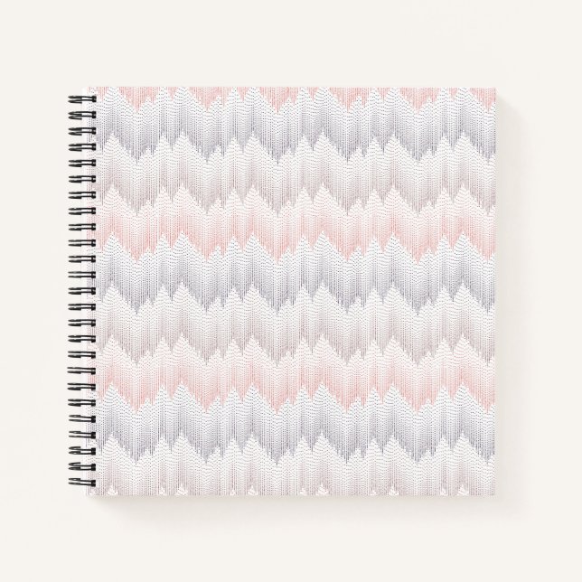 Polka Dotted Mountain Peak Pattern Notebook (Front)