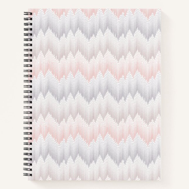 Polka Dotted Mountain Peak Pattern Notebook (Front)