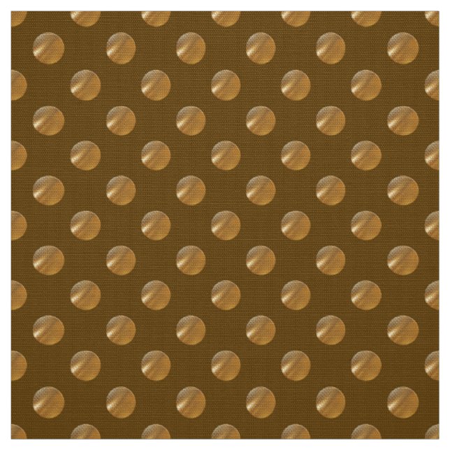Polka golden dots fabric (Swatch)