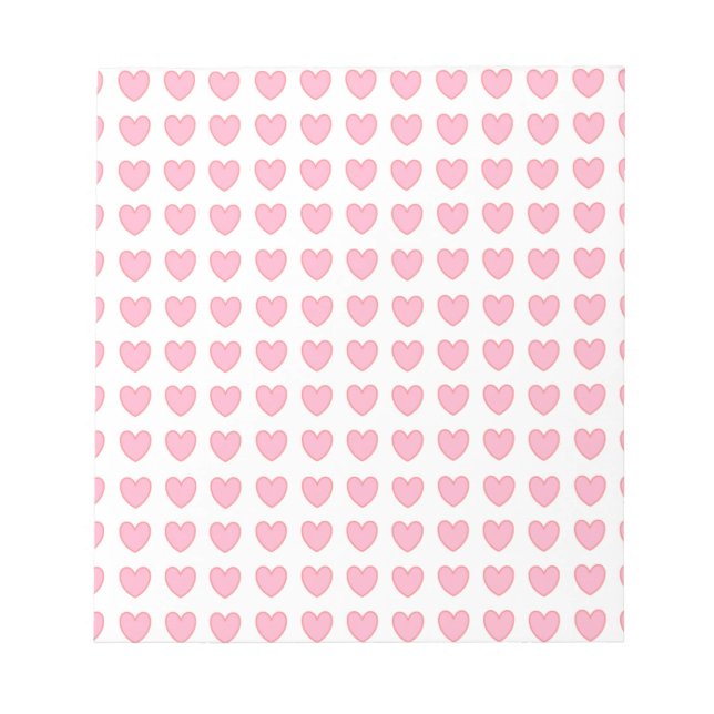 Polka Hearts Notepad (Front)