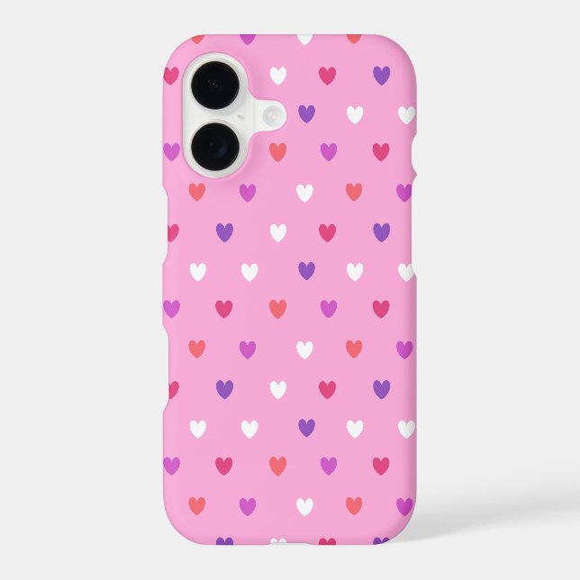 Polka hearts on pink (Back)