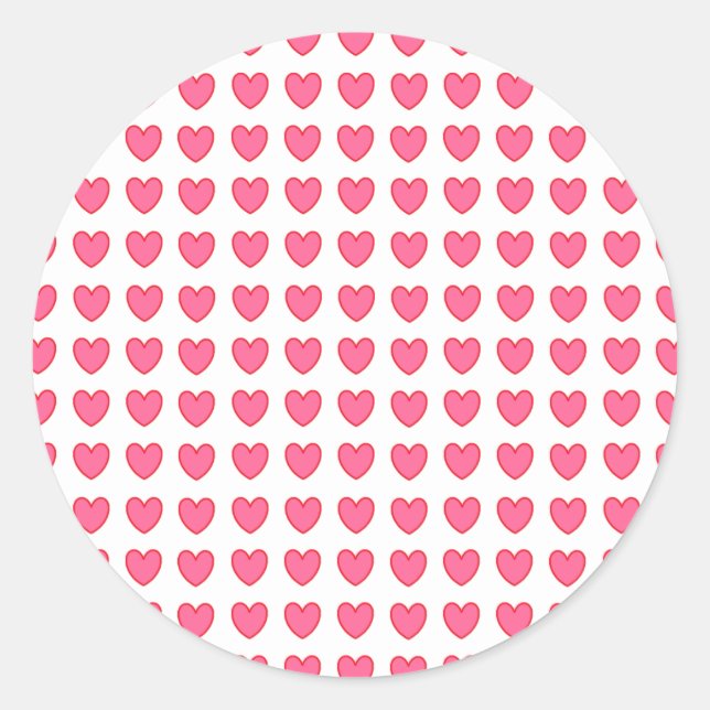 Polka Hearts Sticker (Front)