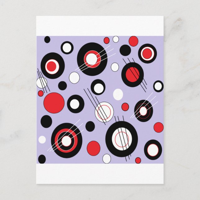 Polka Lilac Postcard (Front)
