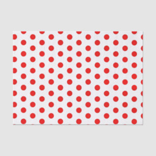 Polka Red Dots Print Tissue Paper