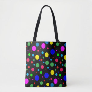 Polkadot Balloon Bubble Colour Pattern Tote Bag