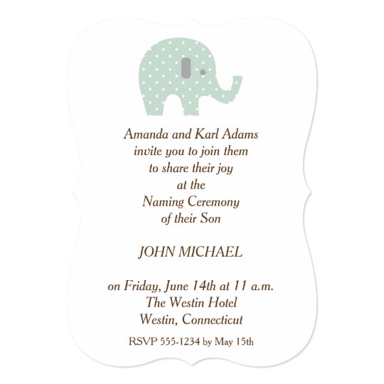 cradle ceremony invitations