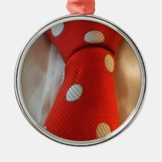 Polkadot grind metal ornament