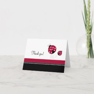 Polkadot Ladybug Folded Merci notes