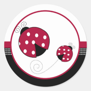 Polkadot Ladybugs Envelope Seals