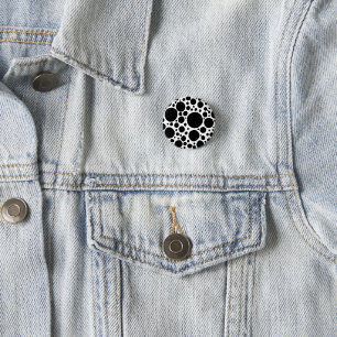 Polkadot Madness 1 Inch Round Button