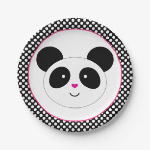 Polkadot Panda Party Plates