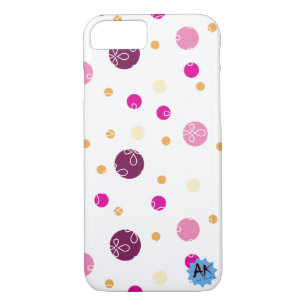 Polkadot violet pattern Case-Mate iPhone case