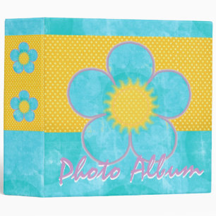 Polkadots and Sunshine Flower Album Binder