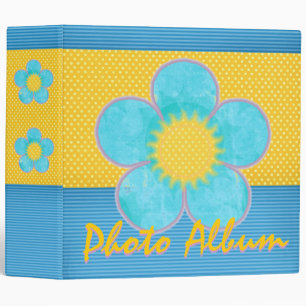 Polkadots n Stripes Flower Album Binder