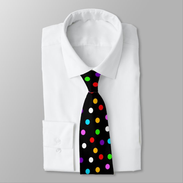 Polkadots Spots & Dots Pattern Tie (Tied)