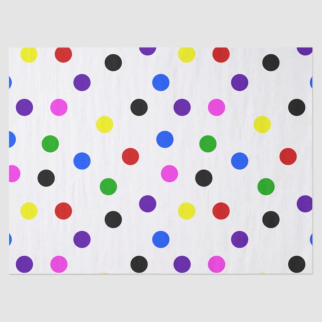 Polkadots Spots & Dots Pattern Tissue Paper (Front)