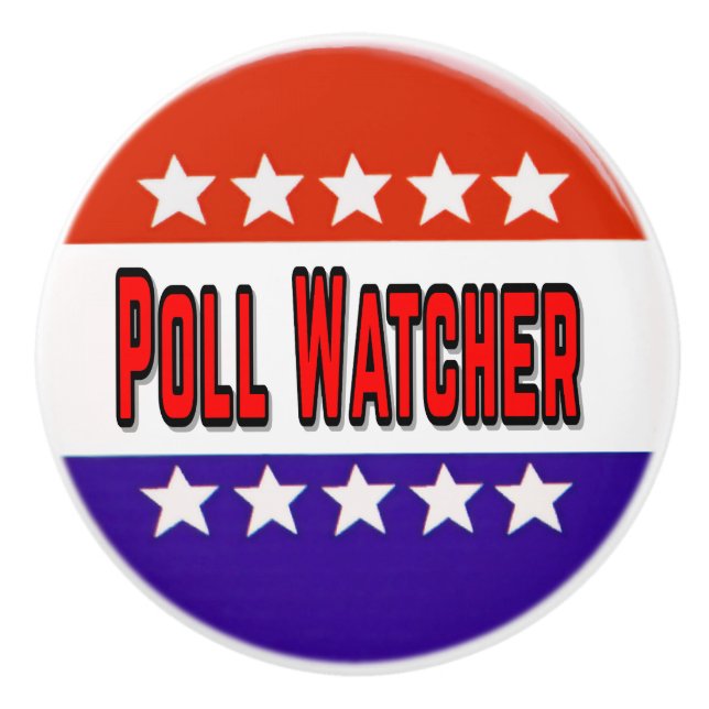 Poll Watcher Ceramic Knob (Front)