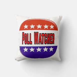Poll Watcher Throw Pillow