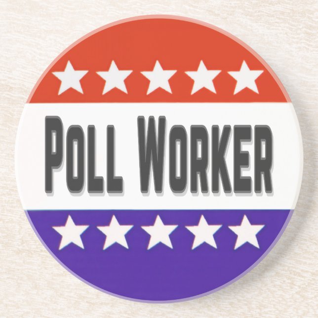Poll Worker Coaster (Front)