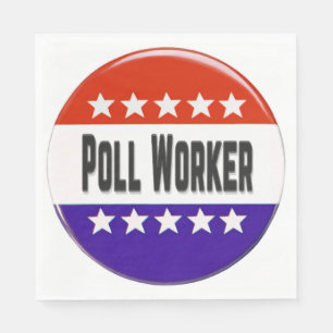 Poll Worker Napkin