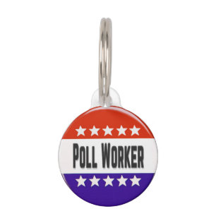 Poll Worker Pet Tag