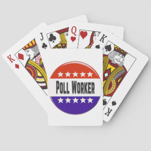 Poll Worker Playing Cards