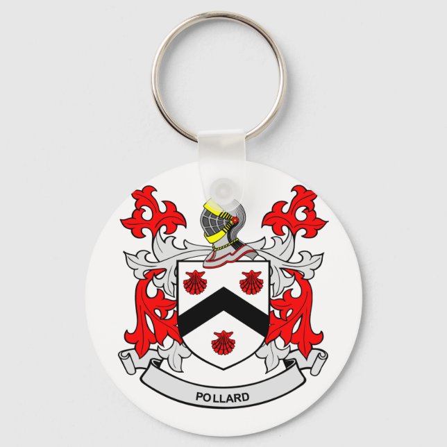 POLLARD Coat of Arms Keychain (Front)