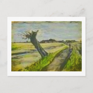 Pollard Willow Van Gogh Fine Art Painting Postcard