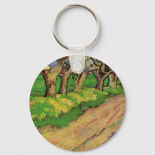 Pollard Willows by Vincent van Gogh Keychain (Front)