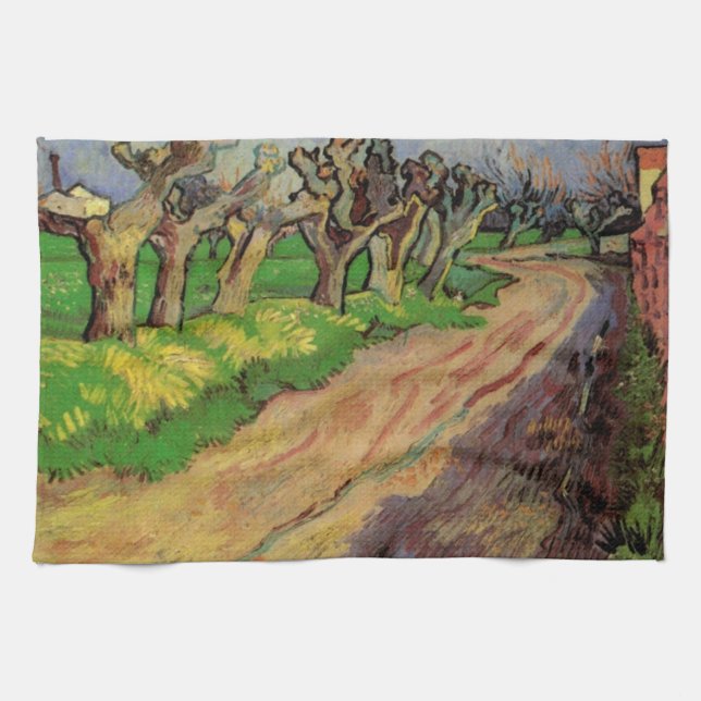 Pollard Willows by Vincent van Gogh Kitchen Towel (Horizontal)