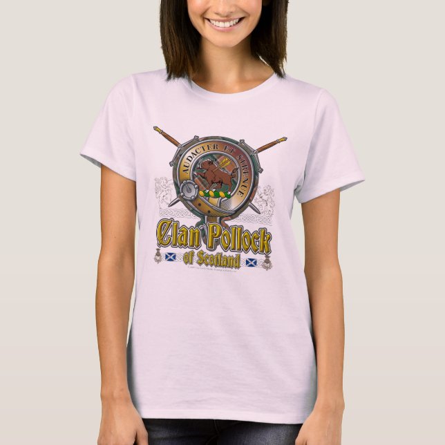Pollock Clan Badge T-Shirt (Front)