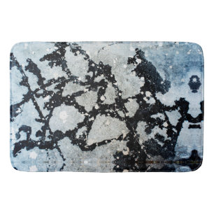 Pollock Style Stains Concrete Urban Loft DIY Decor Bath Mat