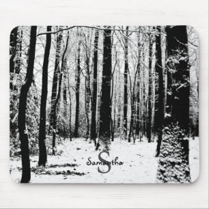 Pollok Park Trees in Winter Mouse mat