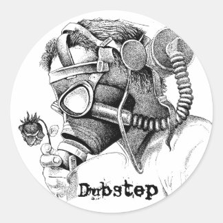 Pollution, DubStep Classic Round Sticker