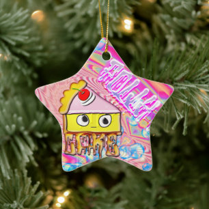 polly cake tortina ceramic ornament