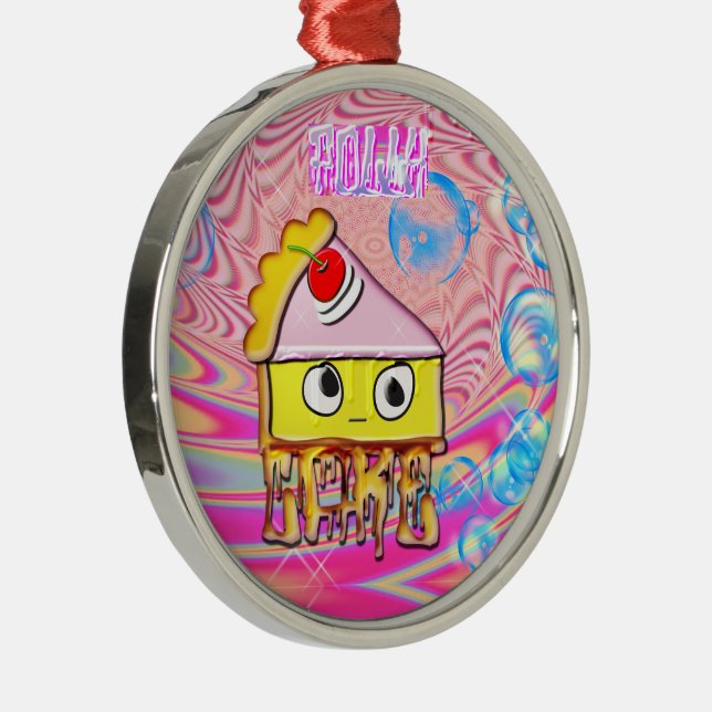 Polly Cake - Tortina - Metal Ornament (Right)