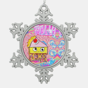 Polly Cake - Tortina - Snowflake Pewter Christmas Ornament