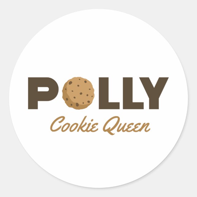 Polly cookie Queen Classic Round Sticker (Front)