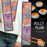 POLLY PLUM Chow dog Scarf<br><div class="desc">Polly Plum the ‘generously plush’ Chow has a flair for food and a fascination with Chinese lanterns. Her striking purple coat, a result of a rare genetic mutation, gives her an almost mystical presence, like a living canvas. Polly's culinary preferences are as unique as her appearance—she has a deep love...</div>