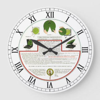 Polly Portable Phonograph Wall Clock