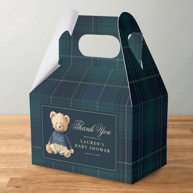 Polo Bear Baby Shower Thank You Favor Box (Creator Uploaded)