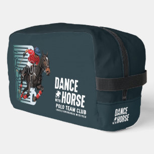 Polo Championship Equestrian Rider Dance w/ Horse Dopp Kit