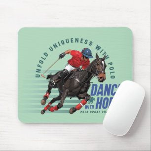 Polo Championship Equestrian Rider Dance w/ Horse Mouse Pad