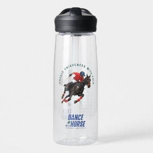 Polo Championship Equestrian Rider Dance w/ Horse Water Bottle