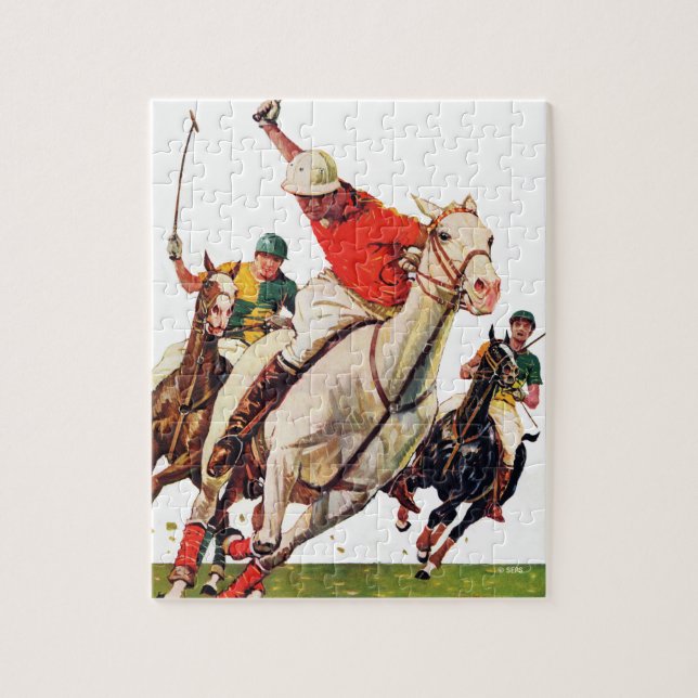 Polo Match Jigsaw Puzzle (Vertical)