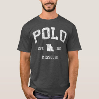 Polo Missouri MO Vintage Athletic Sports Design fr