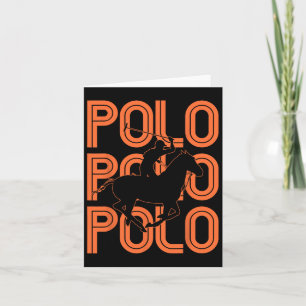 Polo Players Horseback Riding Horse Equestrian Spo Card