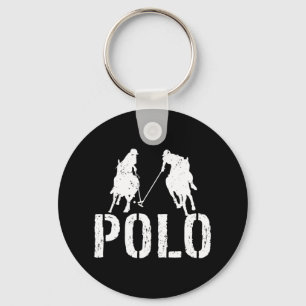 Polo Players Horseback Riding Horse Equestrian Spo Keychain