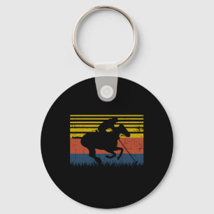 Polo Players Horseback Riding Horse Equestrian Spo Keychain
